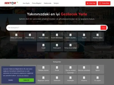 Sektör Firma Rehberi ekran görüntüsü