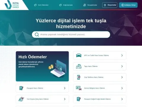 Dijital Vergi Dairesi ekran görüntüsü