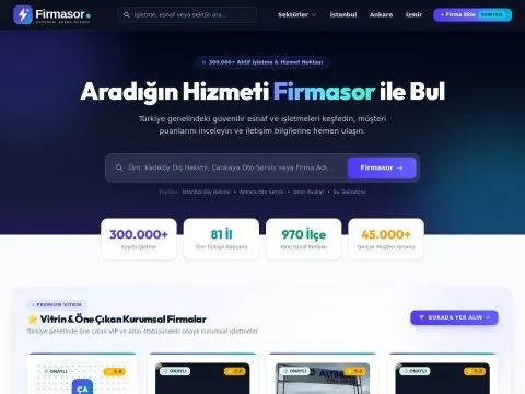 Firmasor - Firma Rehberi ekran görüntüsü