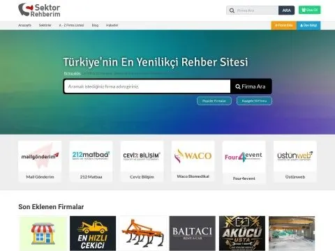 Sektör Rehberim ekran görüntüsü